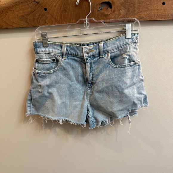 Aerie denim shorts with elasticized back in size Medium. - Picture 1 of 3